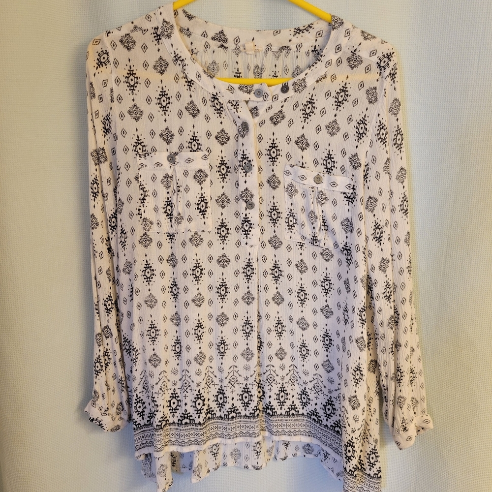 Long sleeve print shirt